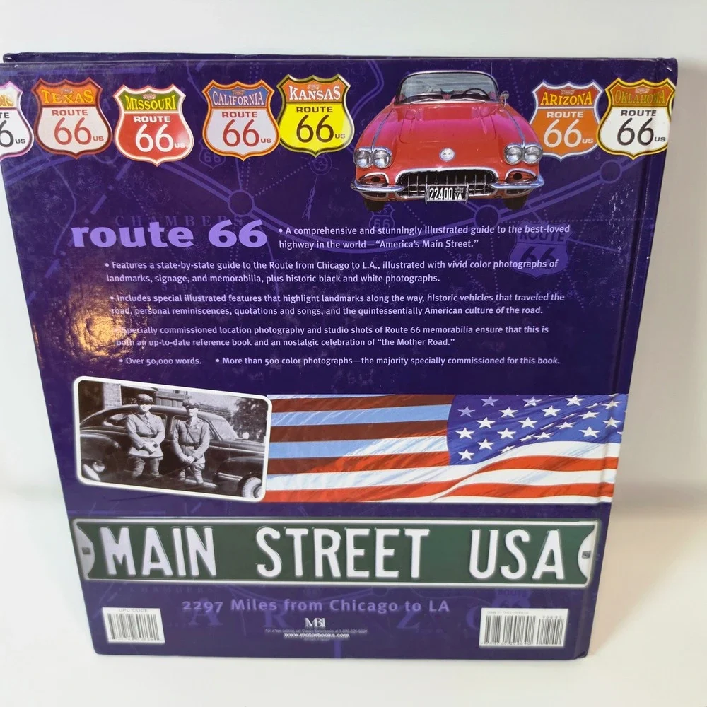 Route 66 2297 Miles From Chicago to LA Book Nick Freeth Travel Guide Hardcover